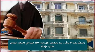 رسميًا بعد 14 يومًا.. بدء تحصيل أول زيادة 250 جنيه في الإيجار القديم لفترة مؤقتة
